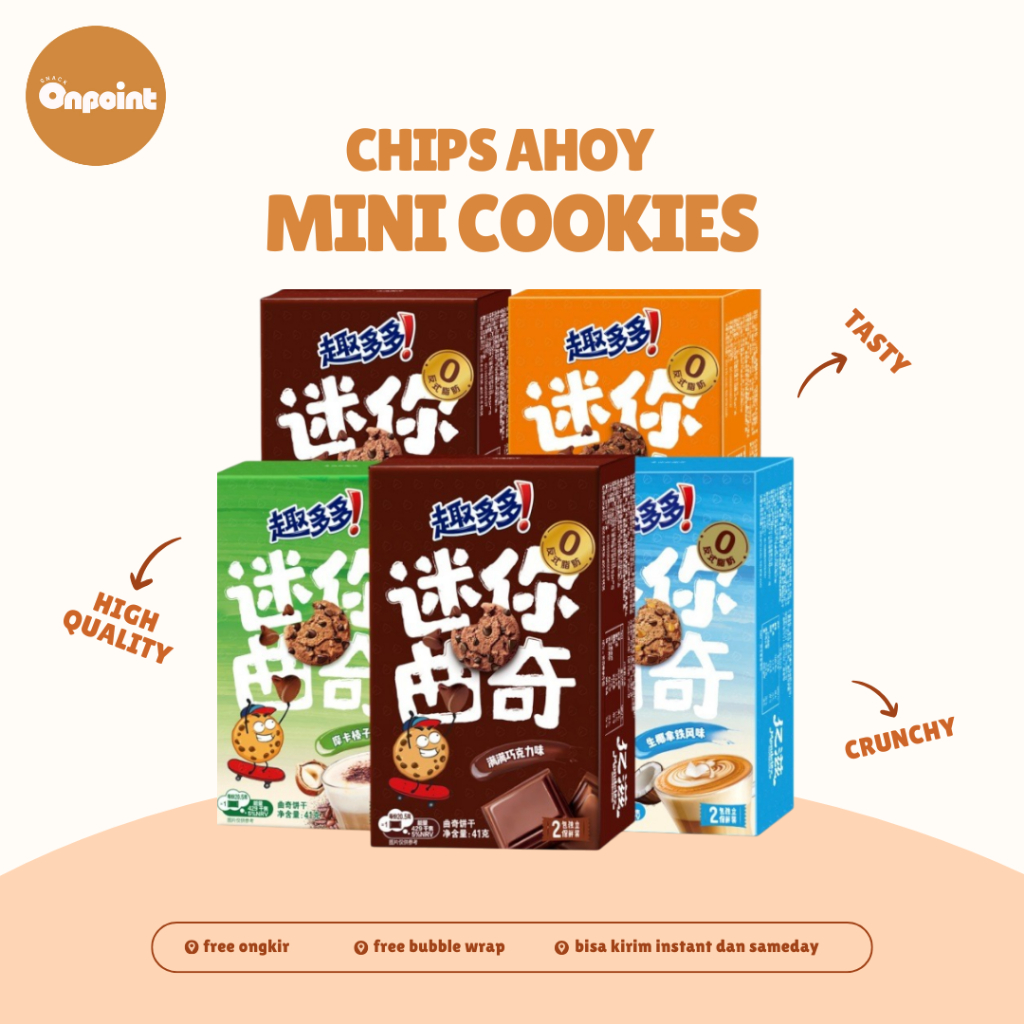 

Chips Ahoy Mini Cookies | Cemilan Kue Kukis Cokelat Aneka Rasa