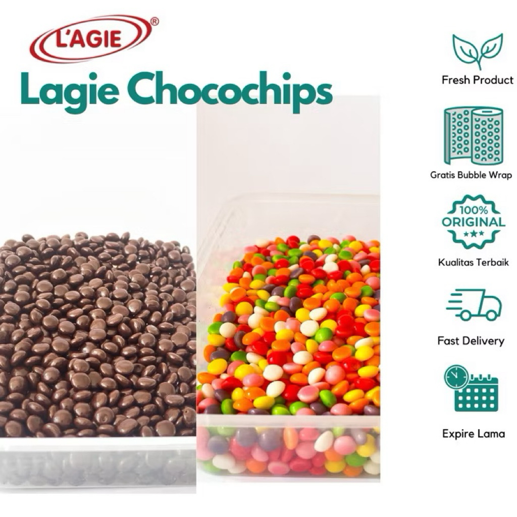 

Choco Chips Coklat / Rainbow Lagie 200 gram