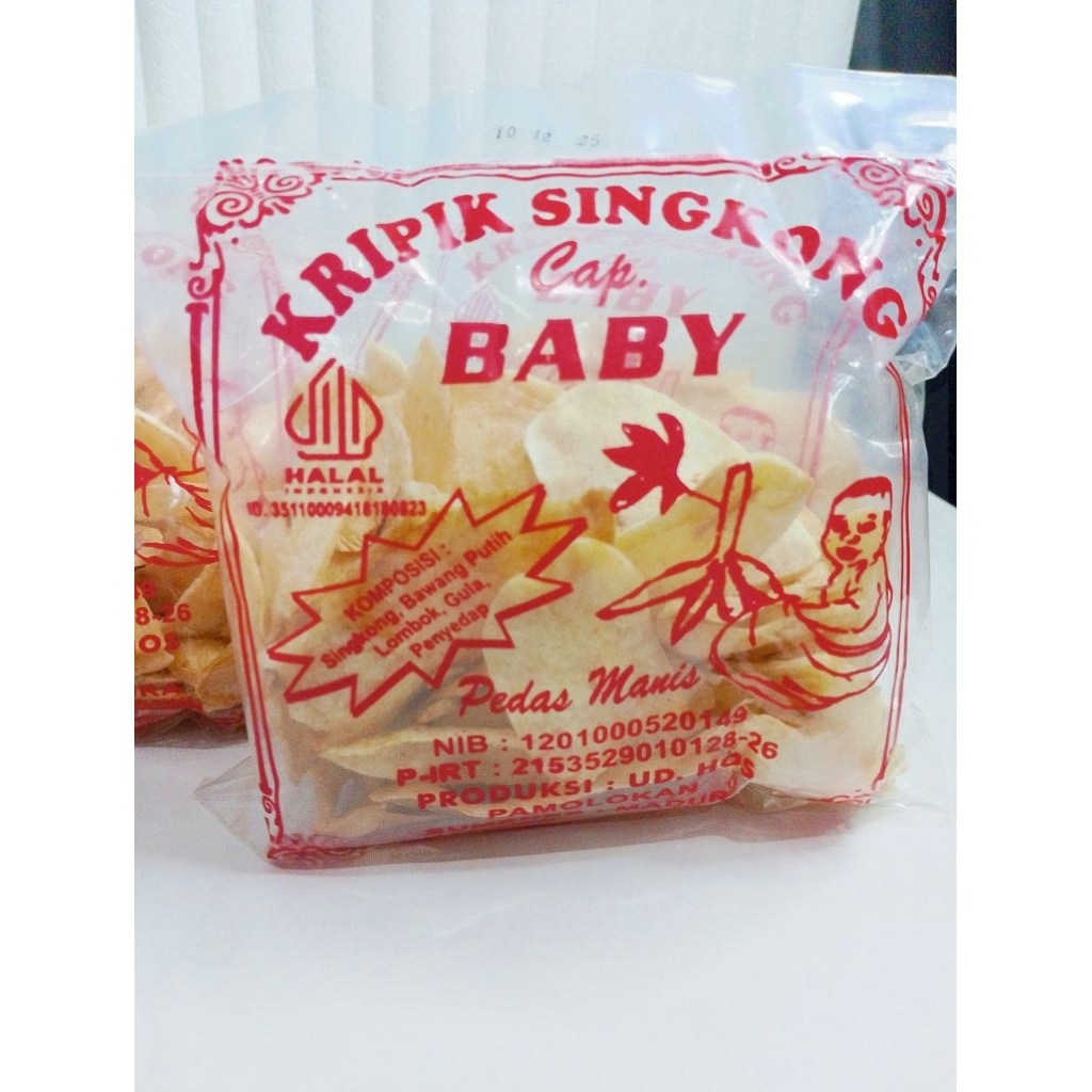 

Kripik singkong pedas manis cap Baby
