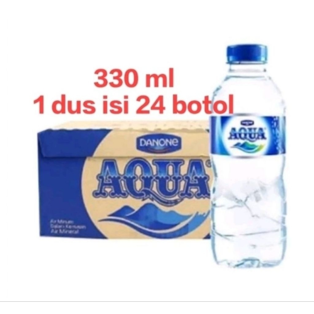 

Aqua Botol 330 ml 1 Karton isi 24 Botol