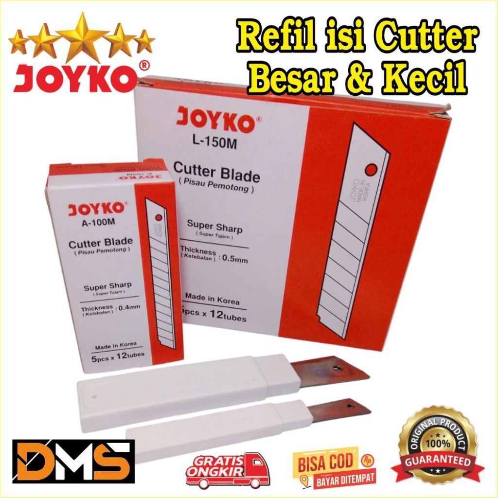 

ISI CUTTER JOYKO BESAR ISI CUTTER KECIL, REFIL ISI CUTER JOYKO BESAR DAN KECIL