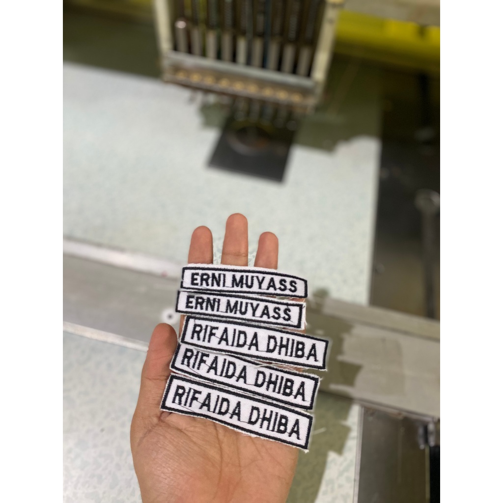 Bet Nama Bordir Bet Nama Bordir Sekolah Nametag Bet Nama