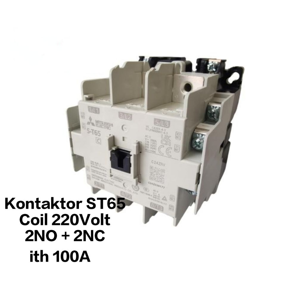 KONTAKTOR/CONTACTOR ST65 ST-65 (100A) COIL 220V