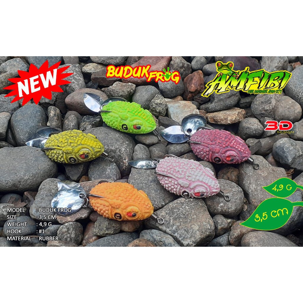 Buduk frog amfibi lure 3D
