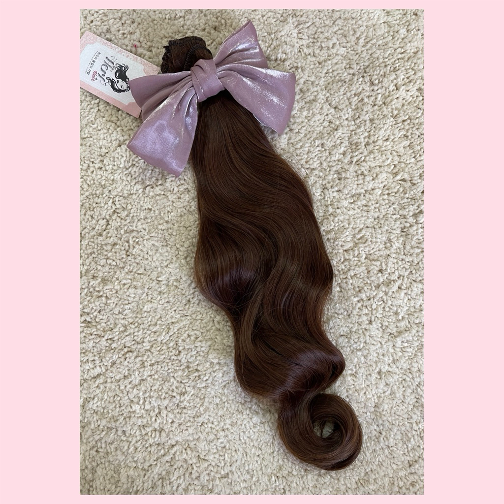 hairclip 6layer series dark caramel