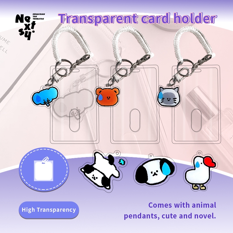 

[READY] Nextsy Card Protector/Card Holder Tempat Kartu Identitas Akrilik Transparan
