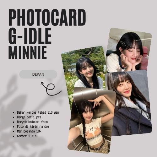 [1PCS] PHOTOCARD G-IDLE MINNIE | PHOTOCARD KPOP | PHOTOCARD DRAKOR | PHOTOCARD DRACIN