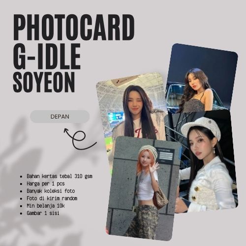 [1PCS] PHOTOCARD G-IDLE SOYEON | PHOTOCARD KPOP | PHOTOCARD DRAKOR | PHOTOCARD DRACIN