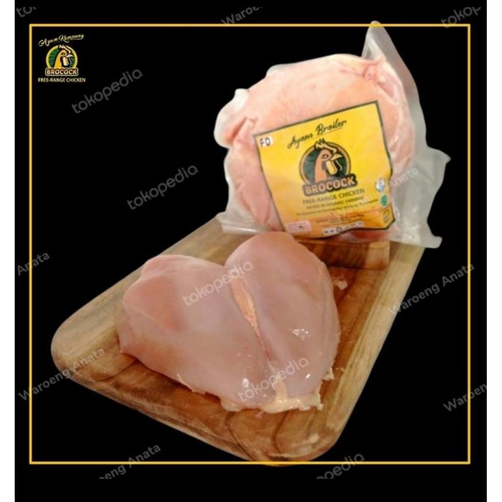 

Filet Dada Ayam Organik-Brocock Ayam Broiler Organik-Free Range-500-600gram