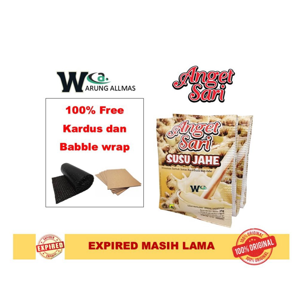 

Anget Sari Susu Jahe Kemasan 25g
