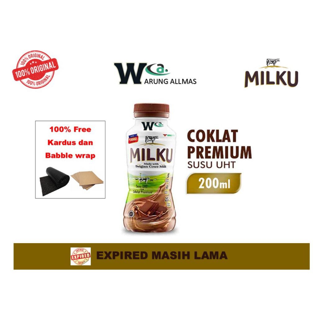 

Milku Coklat kemasan 200ml