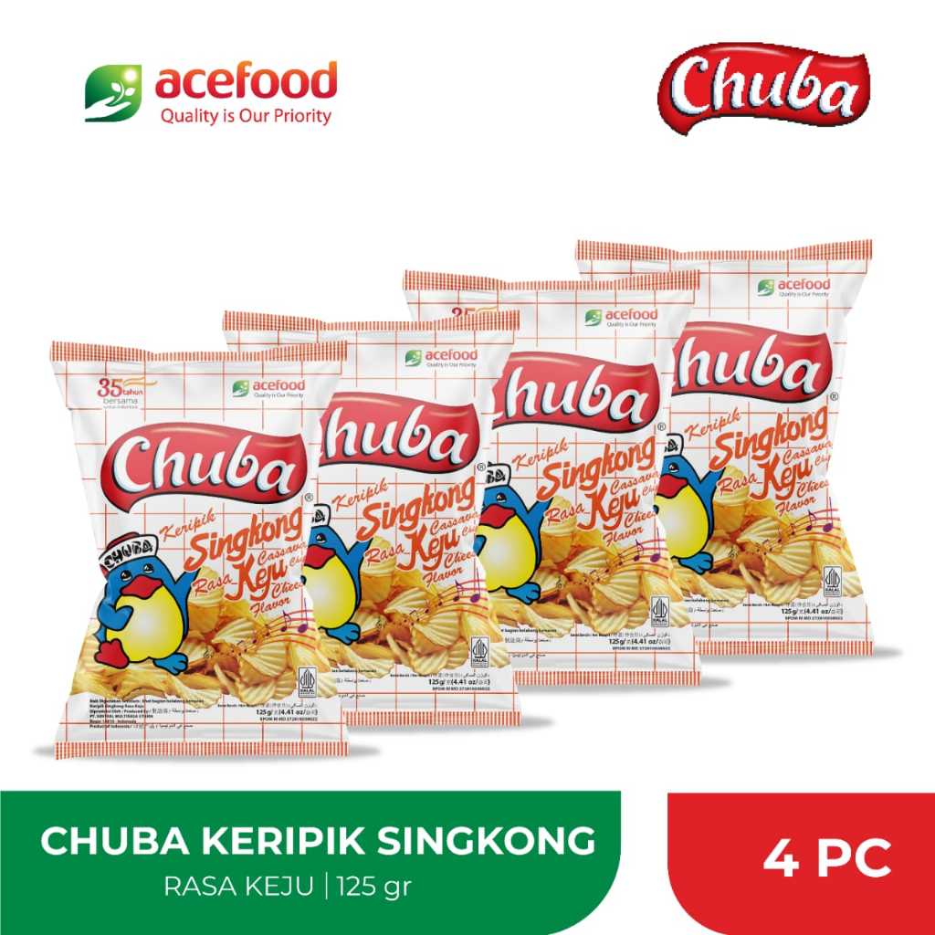 

Chuba Keripik Singkong Keju 125 Gr - 4 Pcs