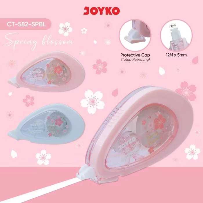 

Tip-X/Pita Koreksi Correction Tape Joyko CT-582 Spring Blossom