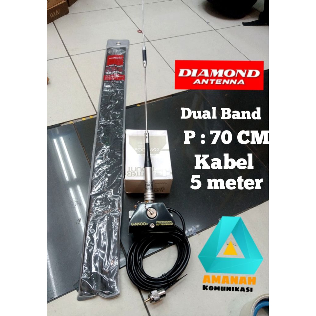 Paket Antena Radio Rig mobil Dual Band diamond
