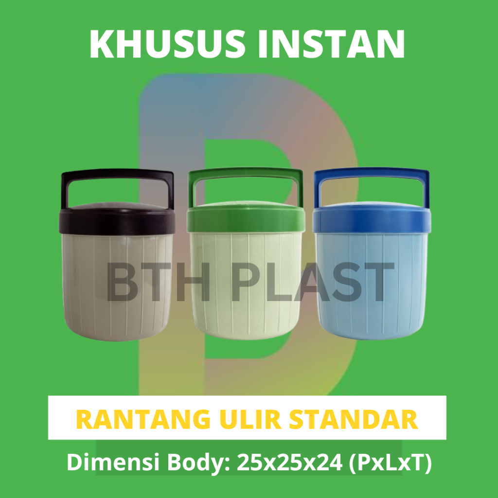 RANTANG HAJATAN ULIR - Rantang Plastik Termurah / Tempat Berkatan Kekinian / Rantang Samyang Murah