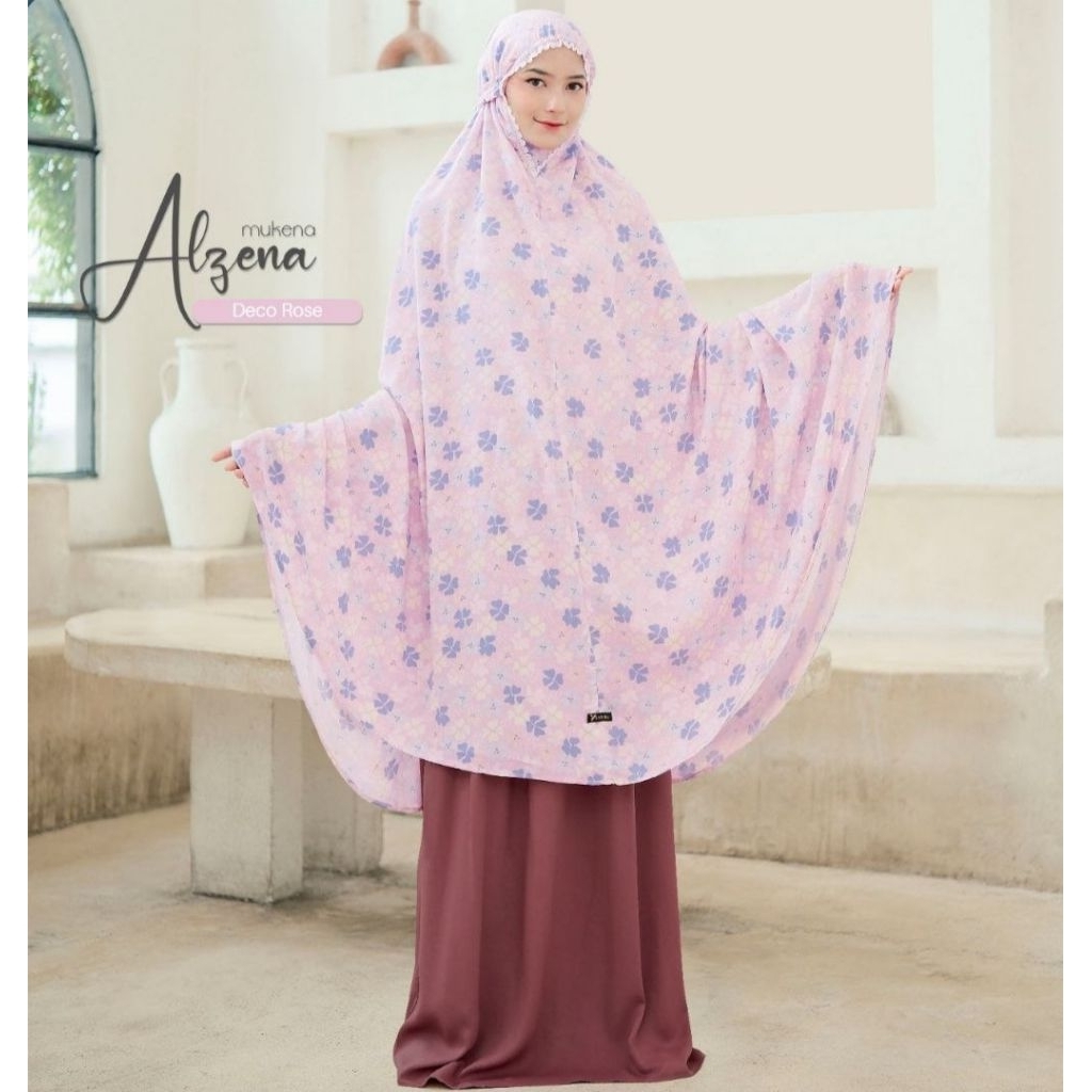 Mukena Alzena ORI by Yessana - Mukena Dewasa Set - Rayon Twill Premium