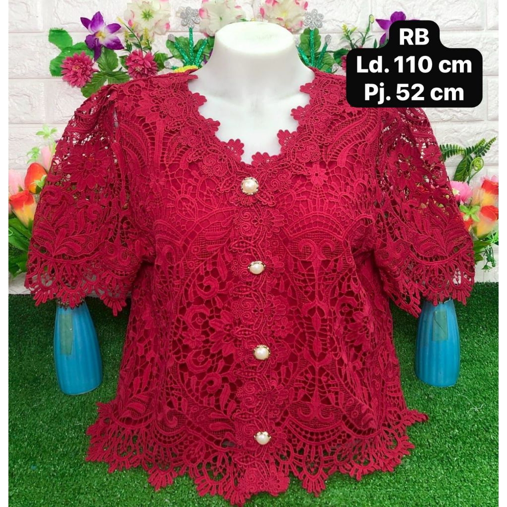 Blus Atasan brokat Anan premium blus acara pesta