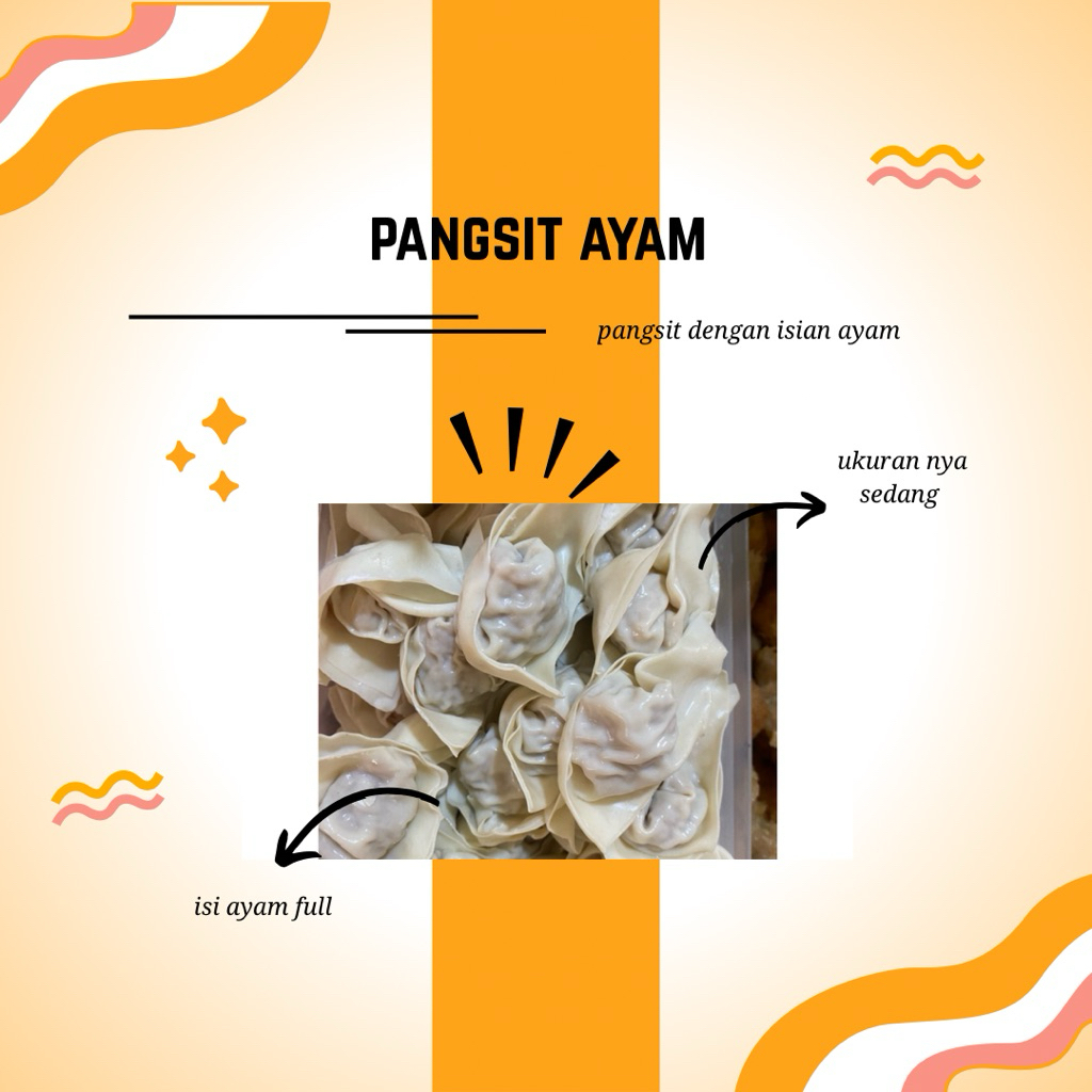 

pangsit ayam / wonton ayam / pangsit ayam frozen food