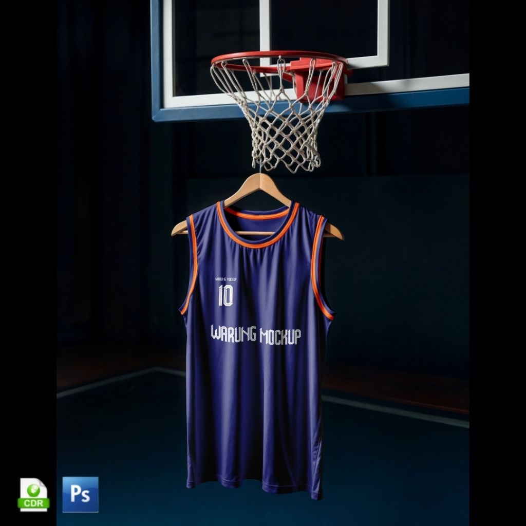 MOCKUP JERSEY BASKETBALL ON HANGER