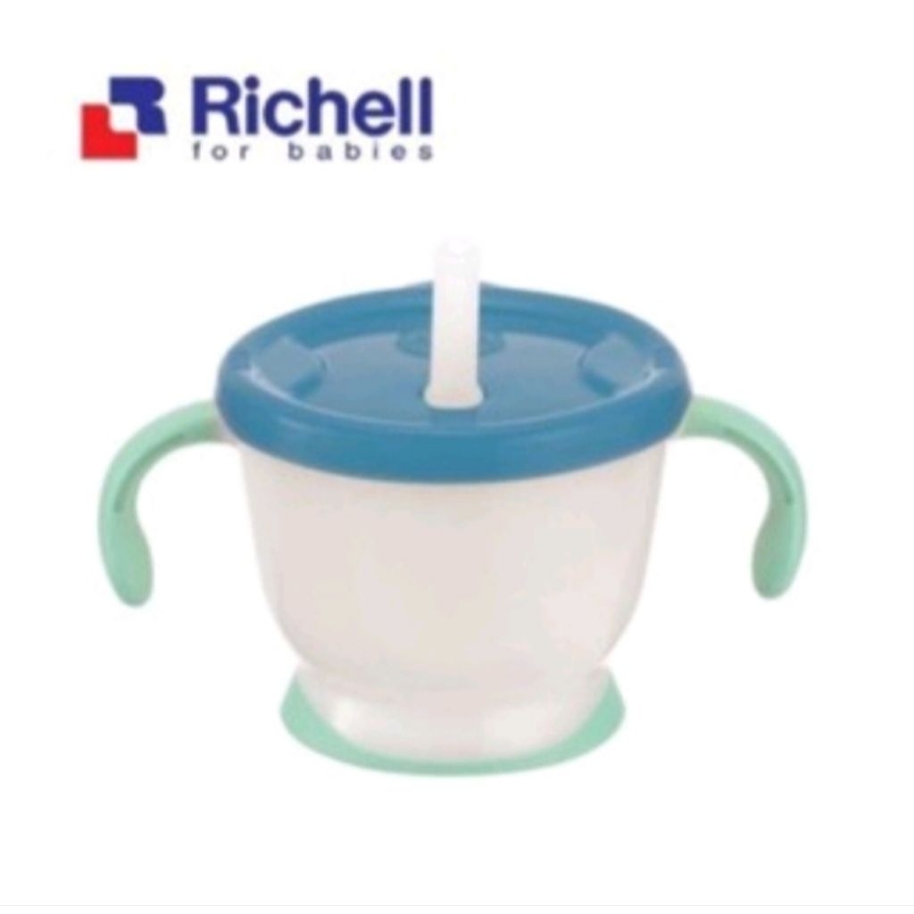 Preloved Richell AQ Cup de Straw Training Mug