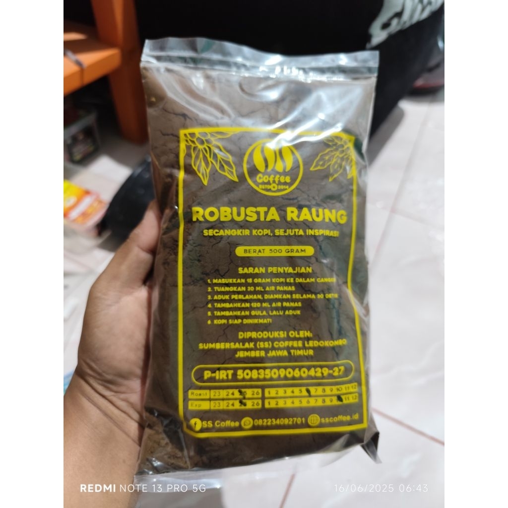

Kopi Bubuk Rendah kafein 500 Gram - SS Coffee