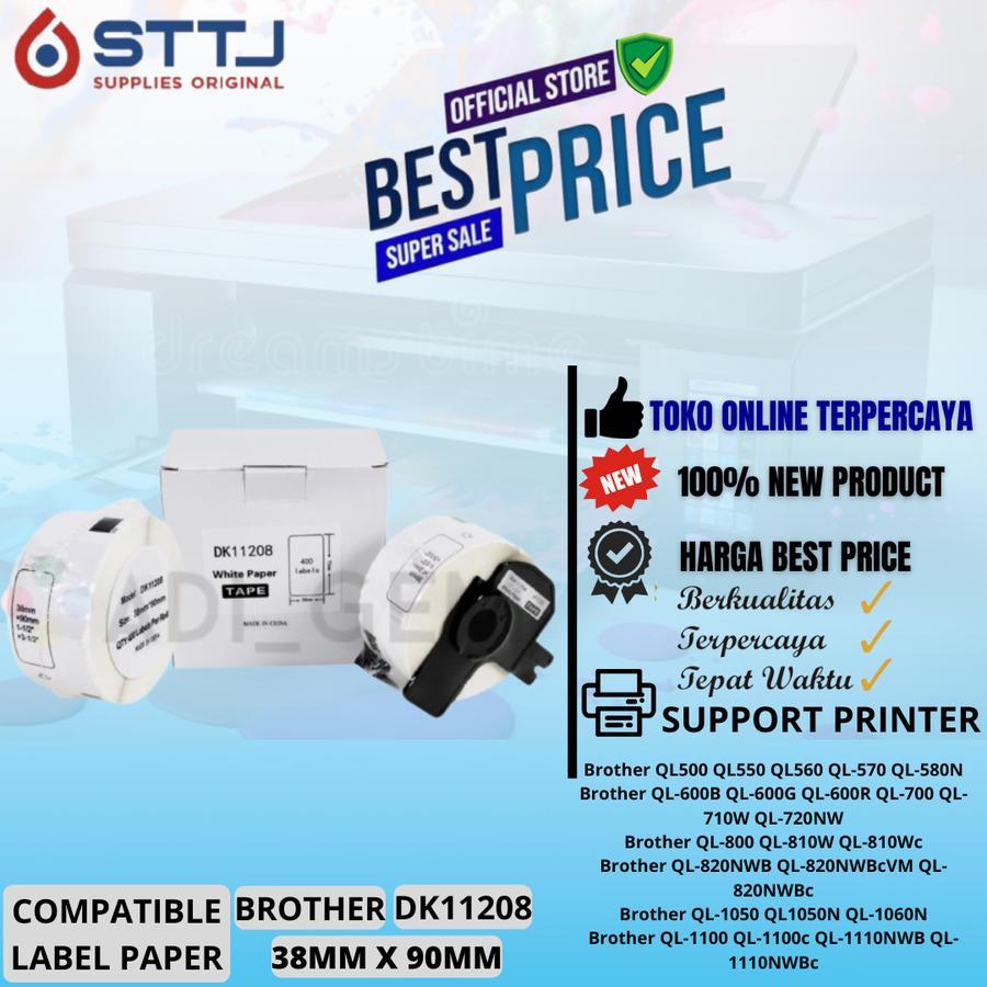 

COMPATIBLE LABEL PAPER BROTHER DK-11208 DK11208 - 38MM X 90MM