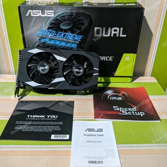 GARANSI 2026 VGA CARD ASUS DUAL GTX 1650 4GB MULUS LIKE NEW DDR6 GTX1650 OVERCLOCK MURAH
