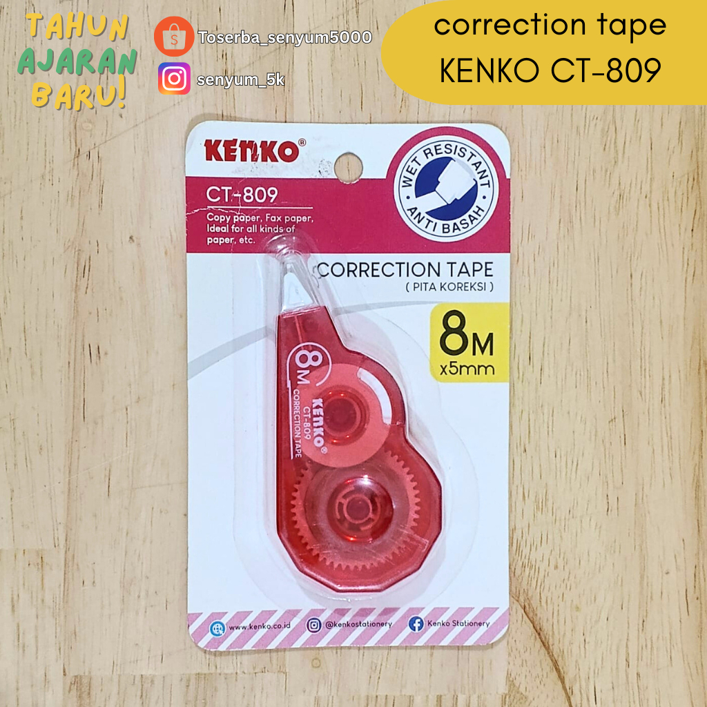 

KENKO correction tape/ Tipe-X CT-809