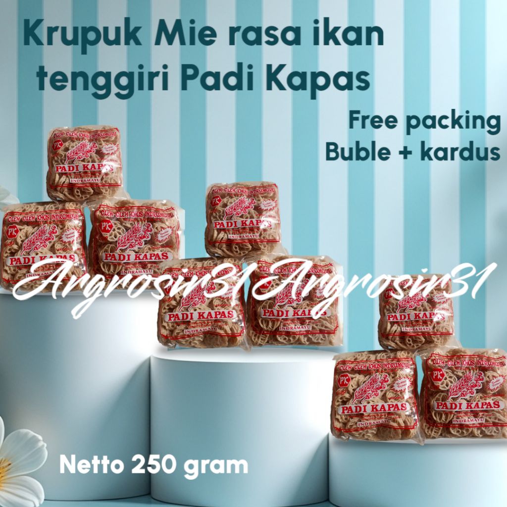 

Kerupuk mie mentah Rasa ikan tenggiri padi kapas 25 gram termurah