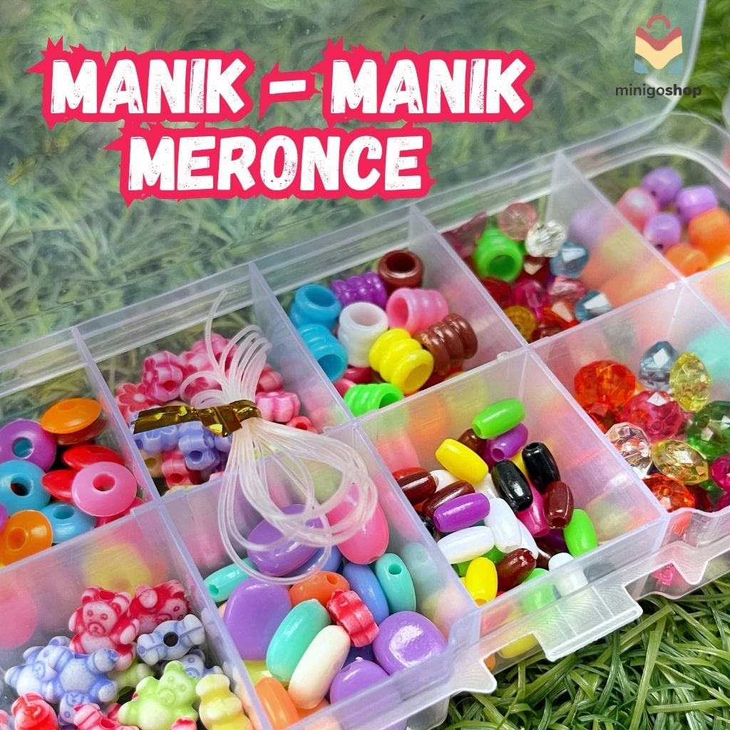 MANIK - MANIK MERONCE | GELANG MERONCE | MANIK MAINAN ANAK | MAINAN DIY | EDUKASI ANAK