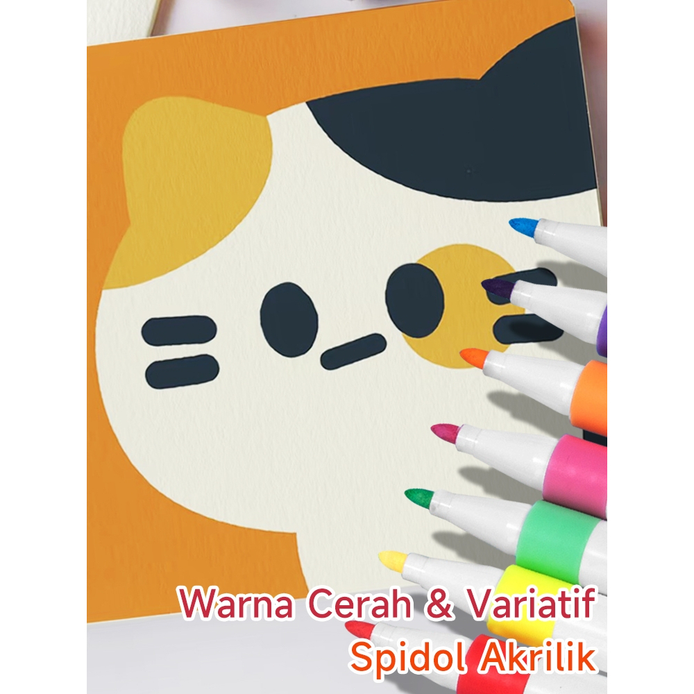 

Spidol 36 Warna - Untuk DIY di Kertas/Kain/Kulit - Non Toxic