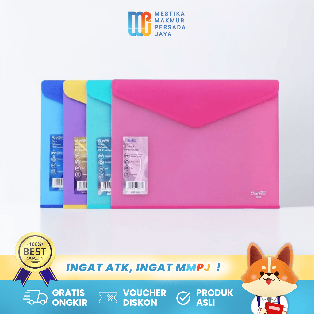 

Bantex Map Dokumen Amplop A5 - Envelope Duro Bi-Colour 3225