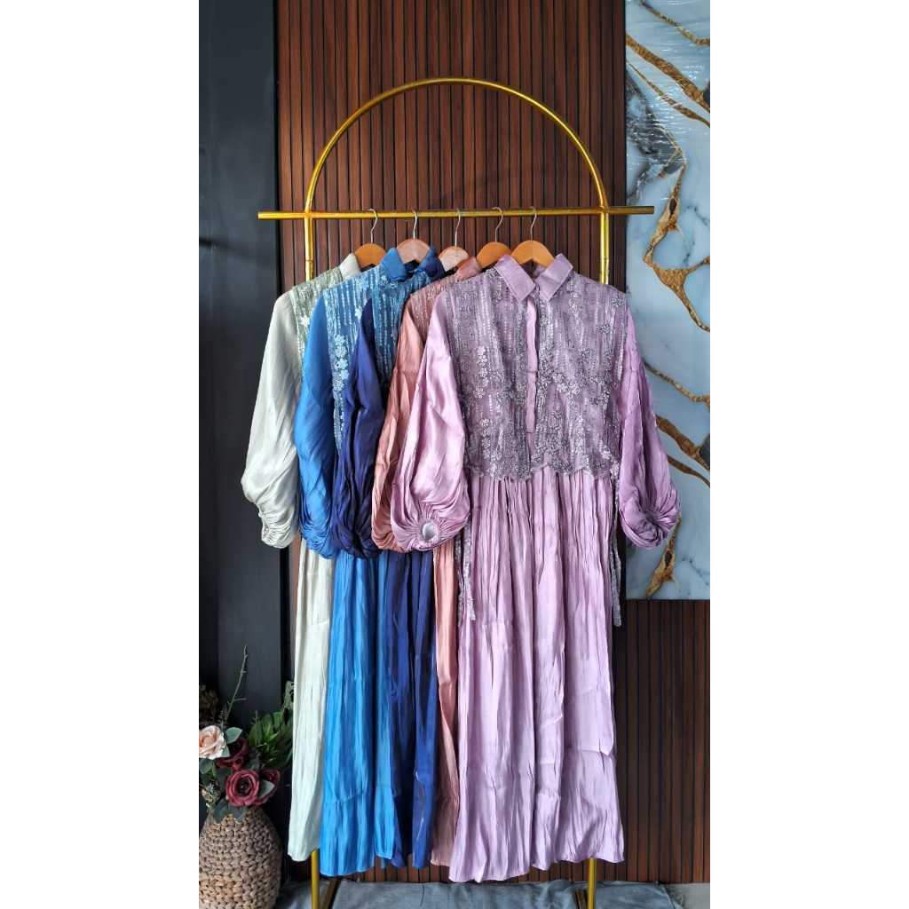 GAMIS BROKAT MIX SHIMMER BUSUI FRIENDLY || GAMIS HOOD 911
