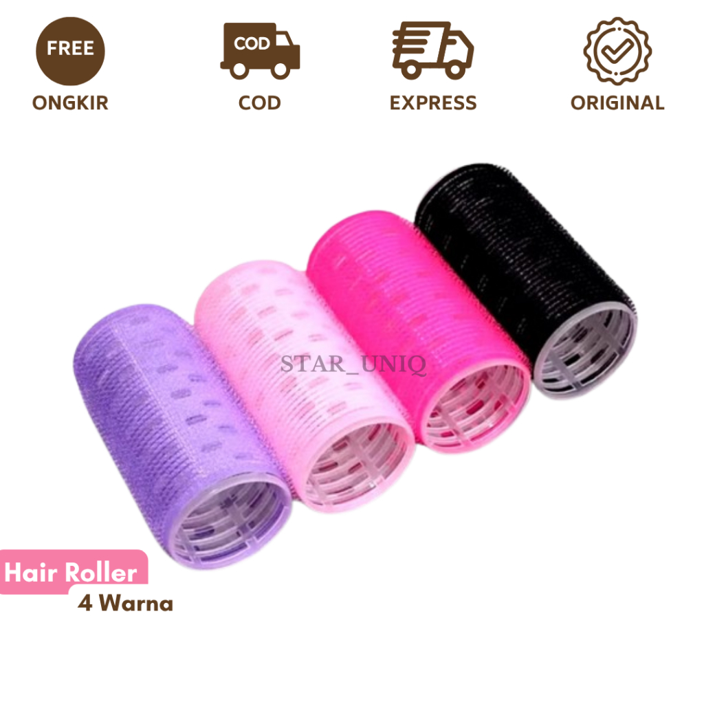 SUQ - Roll Rambut Gulung Besar Kecil 4 cm & 5 cm Roll Poni Keriting Gelombang Rambut Curly