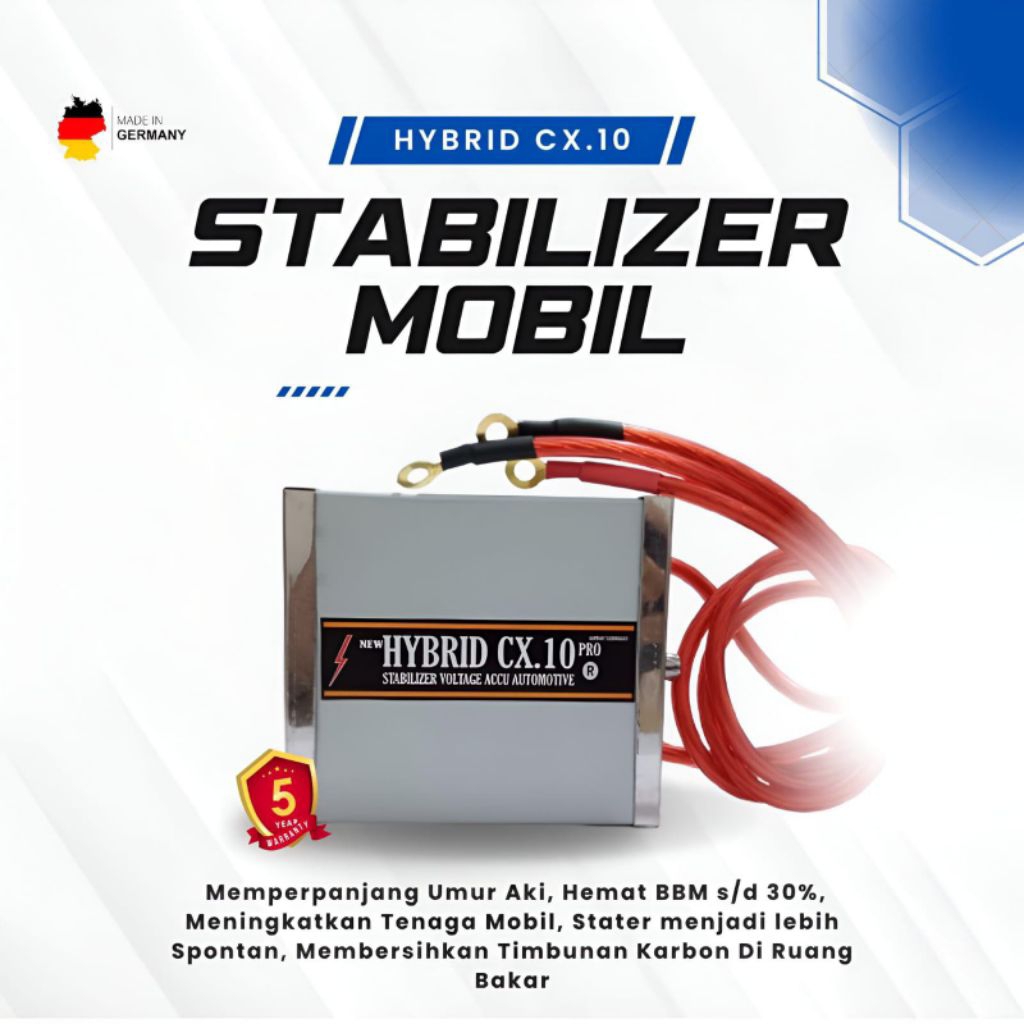 Hybrid Cx.10 Pro (Penghemat BBM, Stabilizer aki untuk semua jenis mobil dan motor)