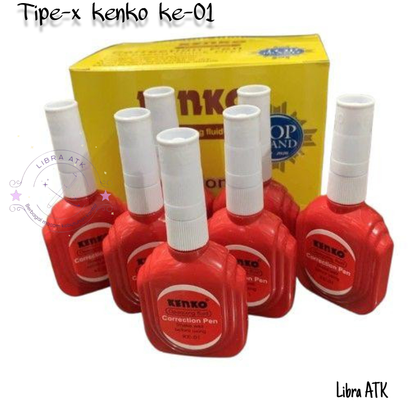 

Kenko tipe-x cair merah KE-01 per pcs