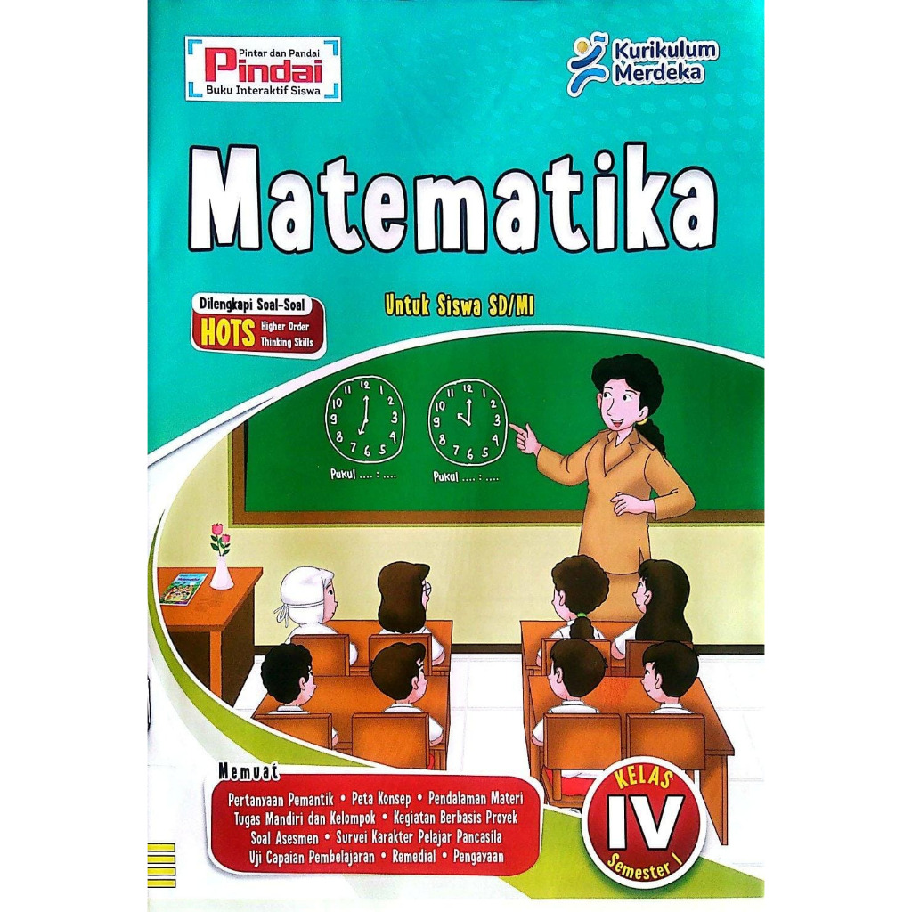 Buku LKS Pindai & Cerdas Matematika Kelas 4 SD/MI kurikulum Merdeka Semester 1