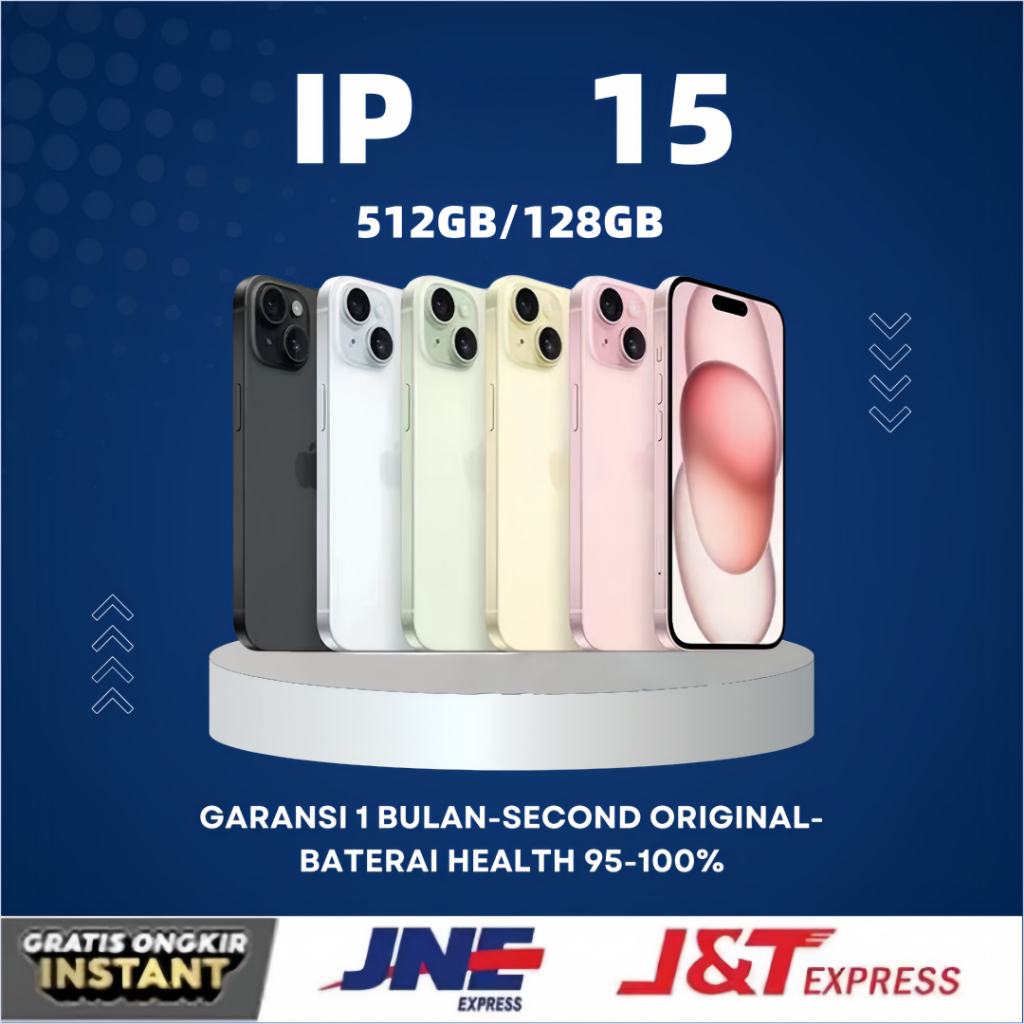 IPHONE 15 Second Original iphone 15PLUS 512GB 256GB 128GB NO MULUS  Bekas FULLSET