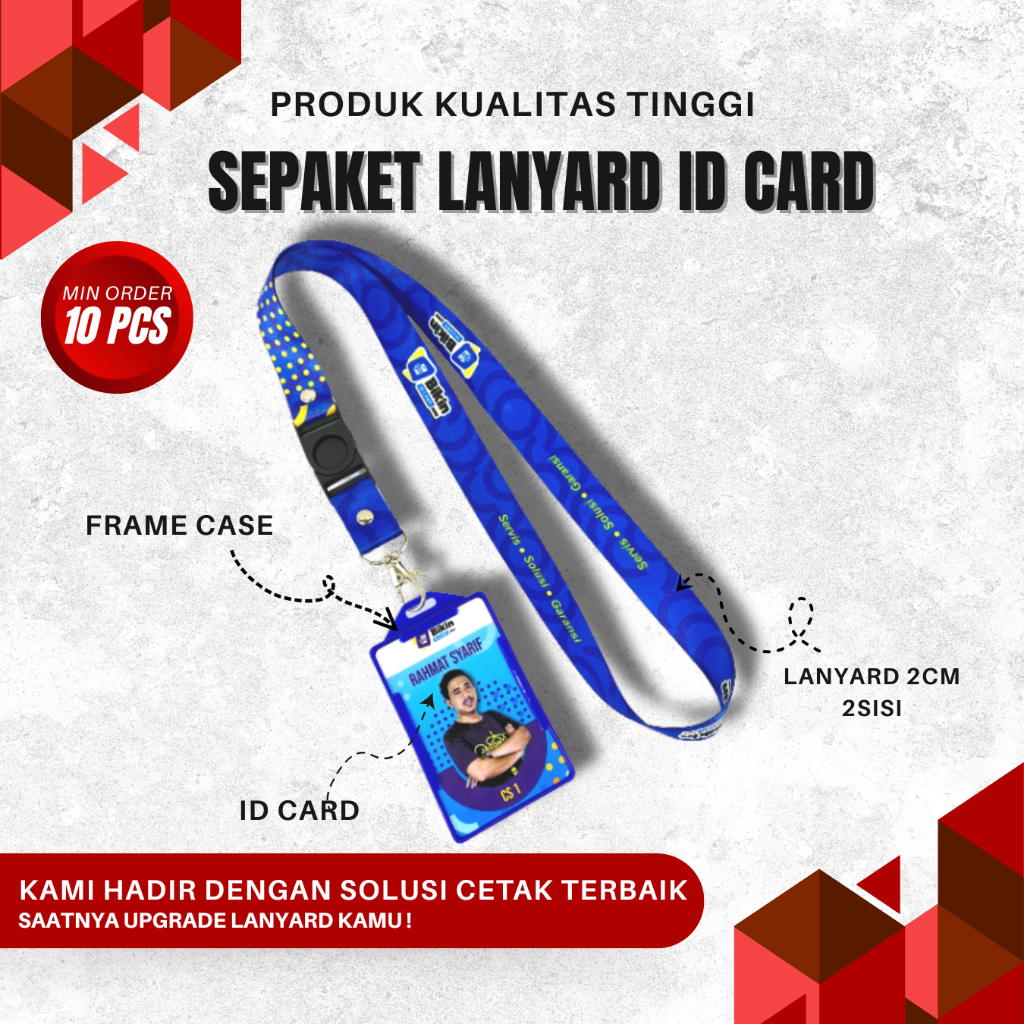 

Paket Bundling Lanyard ID Card Frame case 2Sisi | Cocok untuk Event Kantor dan Komunitas