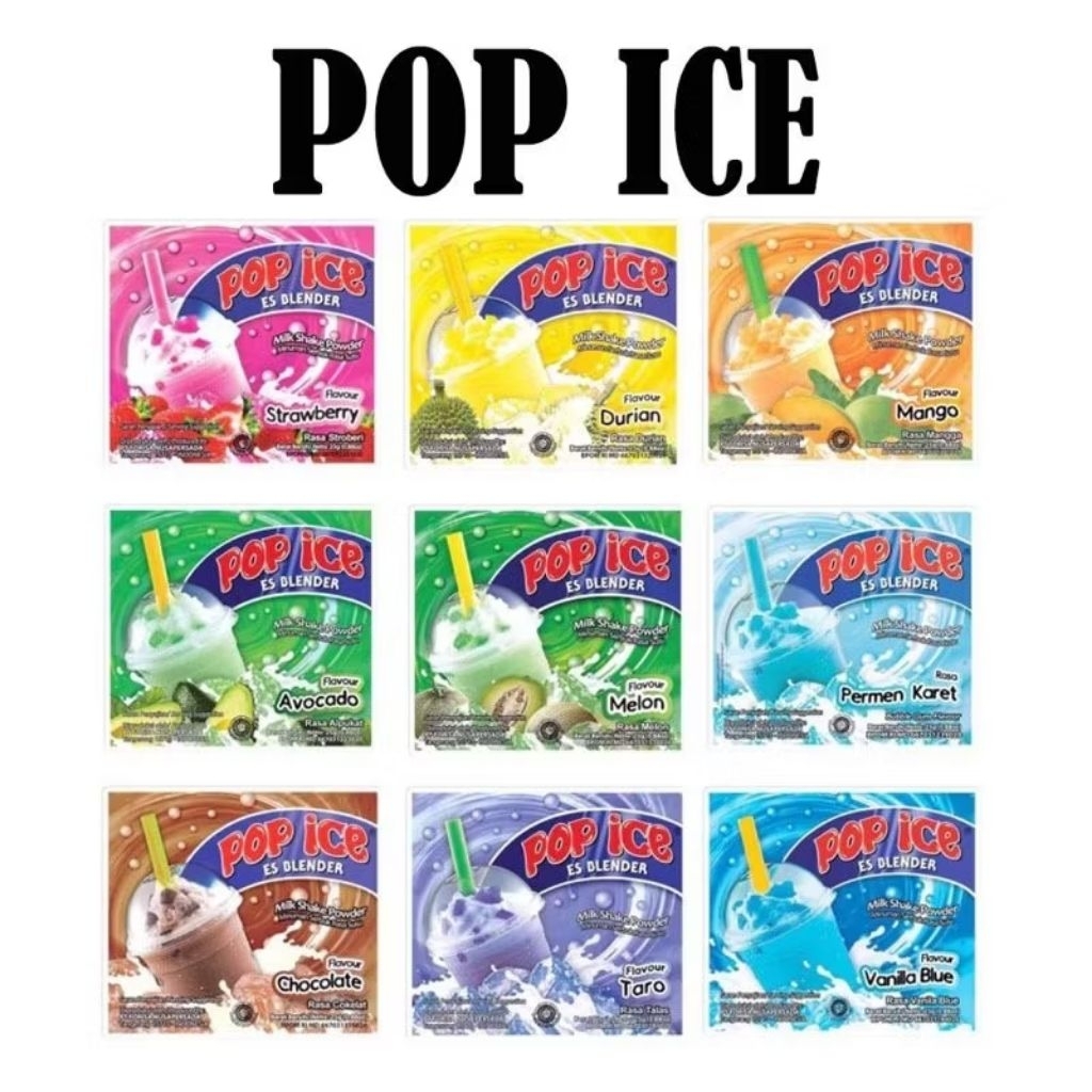 

Termurah !! Popice Reguler (1 Renceng isi 10 Sachet)