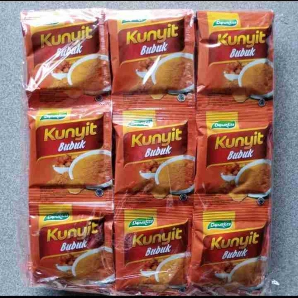 

[1PACK=6RENTENGX12PCS=72PCS] DAPUR KITA KUNYIT BUBUK BUMBU DAPUR @4 GRAM