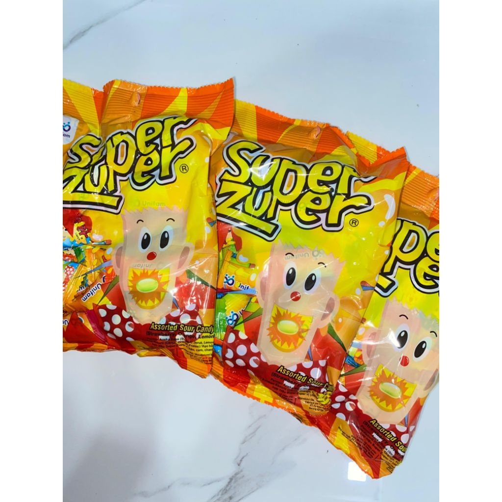 

SUPER ZUPER ASSORTED SOUR CANDY 40 PCS 1 BKS