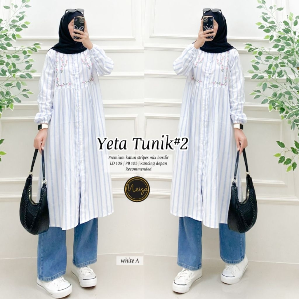 Yeta Tunik Salur Bordir #2 LD 110 Jumbo (Meisa)