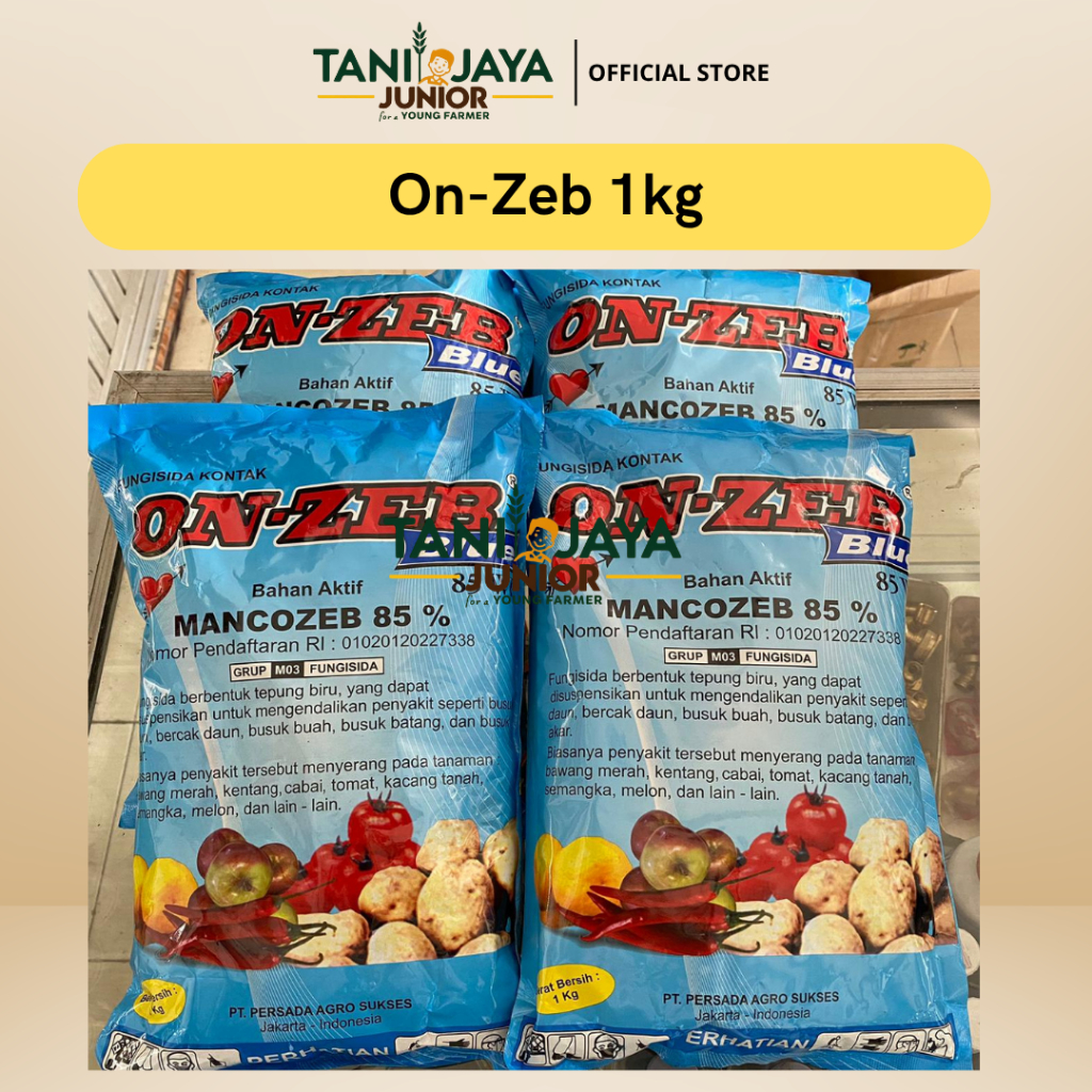 Onzeb Blue/Biru Fungisida Protektif Kontak Mankozeb 85 WP 1kg