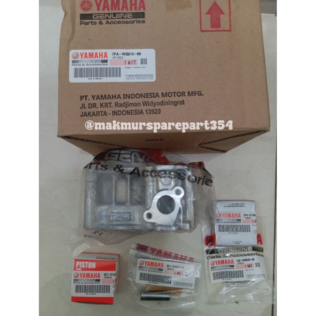 CYLINDER BLOK + PISTON KIT SET VIXION 1PA DAN VIXION OLD 3C1 ORIGINAL YAMAHA