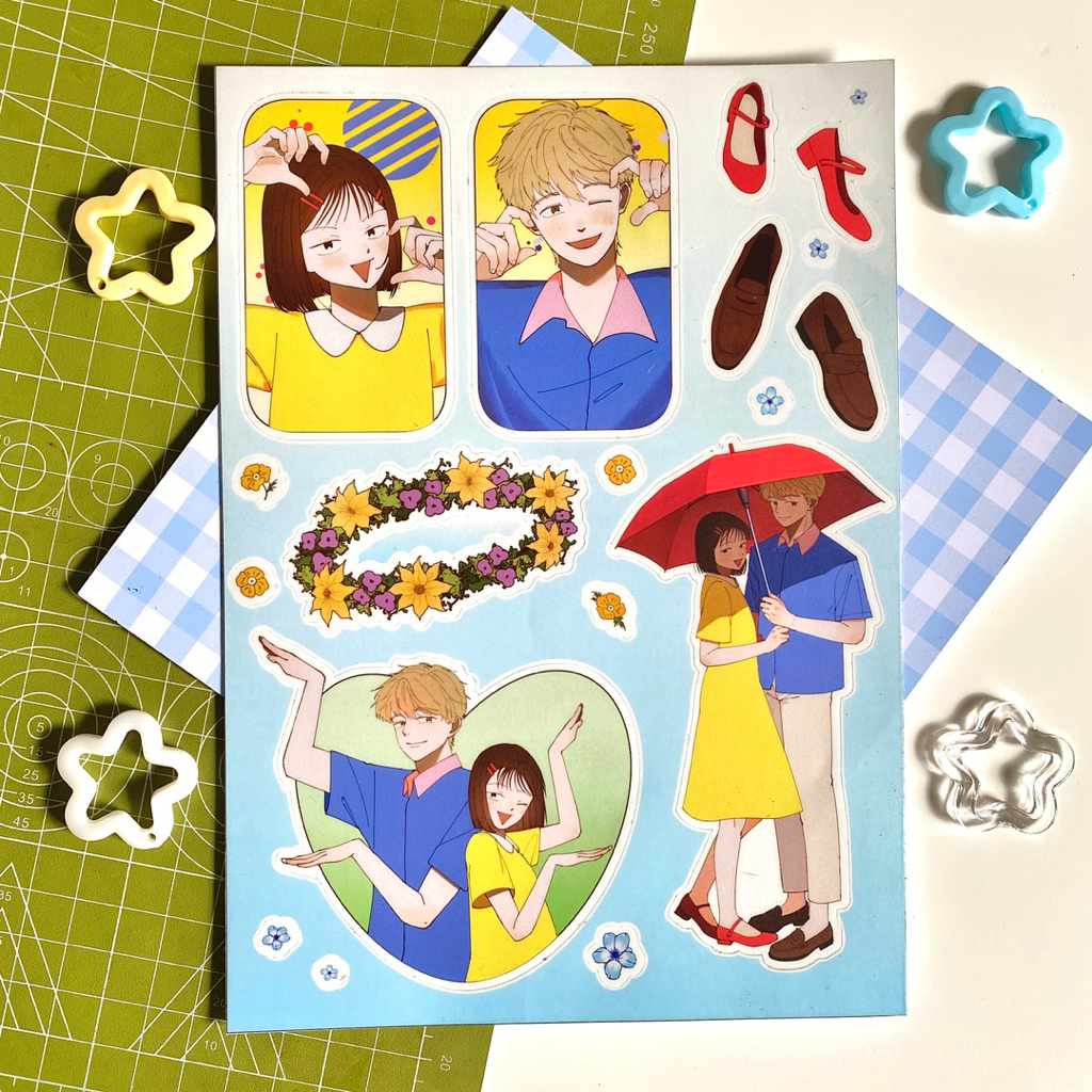 

Skip and Loafer Shimamitsu / A5 Kiss Cut Stickers by crumby_joy