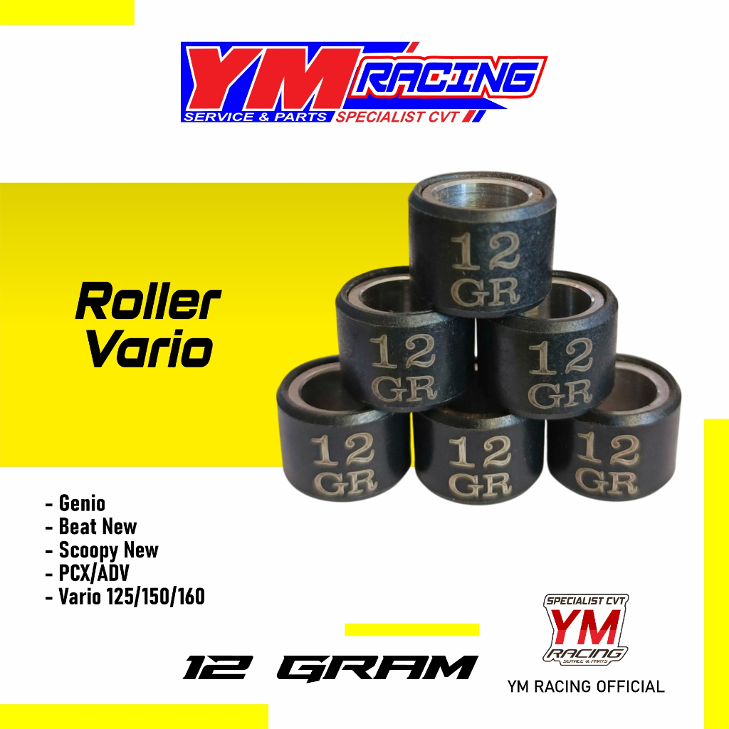 ROLLER 12 GRAM VARIO 125 KZR RACING | ROLLER VARIO 150 12 GRAM / ROLLER VARIO 160 12 G ( ROLLER PCX 
