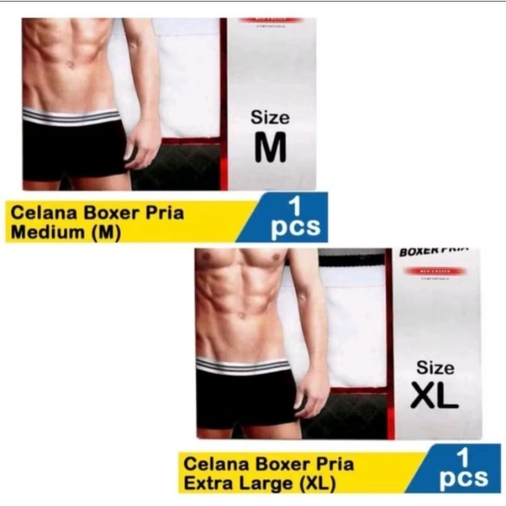 BOXER Celana Dalam Pria Indomaret M / XL 1pcs