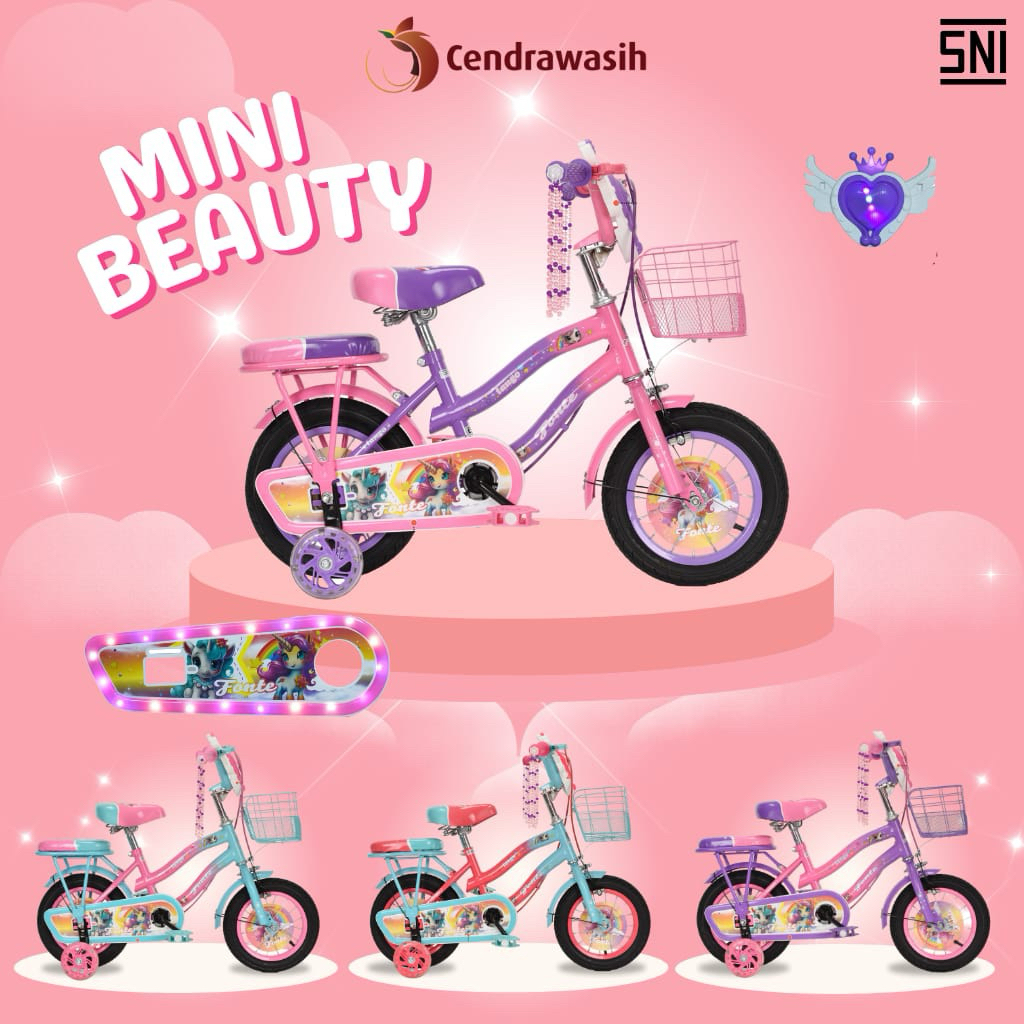 Sepeda Anak Perempuan Mini Beauty 12 16 18 inch Tango Bike