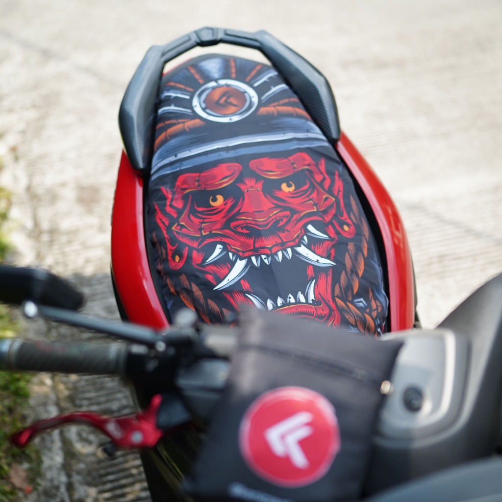 Cover Jok Motor (NMAX/PCX/ADV & Sejenisnya) Motif Samurai
